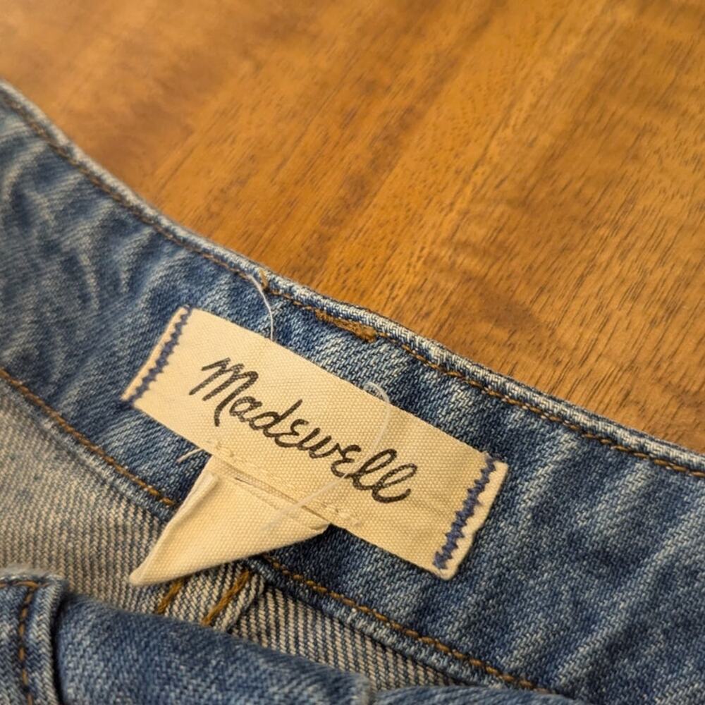 Madewell Wide Sweep Denim Trousers NT510 Womens 28 Blue High-rise Wide Leg - Picture 5 of 11